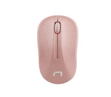 Natec Toucan bílo-růžová / bezdrátová optická myš / 1600 DPI / 2.4Ghz / 3 tlačítka