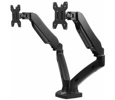 AROZZI ALZARE DUO Stolní držák na 2 monitory do 27" / standarty VESA 75x75 & 100x100 / na stůl / nosnost 2x 7 kg