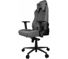 AROZZI VERNAZZA Soft Fabric šedá / herní židle / 134 - 143 cm / nosnost 145 kg / polyester