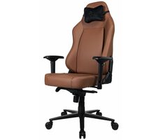 AROZZI PRIMO PREMIUM hnědá / herní židle / 130.5 - 140.5 cm / nosnost 145 kg / kůže