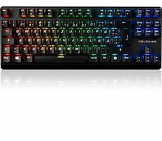 MODECOM Volcano Lanparty PLUS RGB černá / Klávesnice / mechanická / Outemu Brown / USB / DE