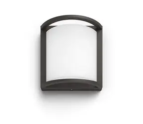 Philips Samondra venkovní nástěnné LED svítidlo 1x12W / 1200lm / 4000K / IP44 / antracitové
