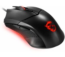 MSI Clutch GM 08 černá / Herní optická myš / 4200 DPI / 6 tlačítek / USB / drátová / podsvícená 
