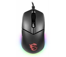 MSI Clutch GM11 černá / Herní optická myš / 5000 DPI / 6 tlačítek / USB / RGB / drátová