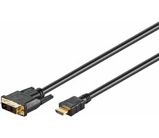 Goobay 51881 kabel HDMI M na DVI-D M 1.5 m / pozlacené konektory