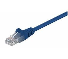 Goobay 68345 CAT 5e patch kabel U/UTP 10 m modrá