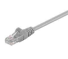 Goobay 68377 CAT 5e patch kabel U/UTP 5 m šedá