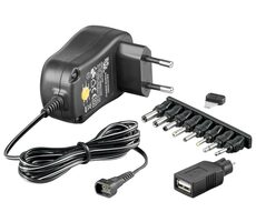 Goobay Univerzální napájecí adaptér 3-12V/600mA s USB