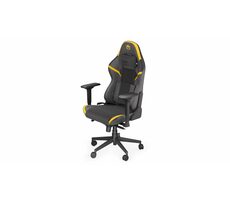 Endorfy Scrim černo-žlutá / Herní židle / syntetická kůže / nosnost 120 kg