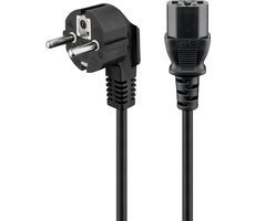 Goobay 68604 napájecí síťový kabel C13 IEC 1.5 m černá / zahnutá zástrčka