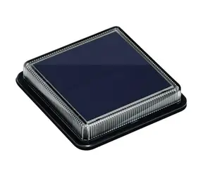 IMMAX TERRACE venkovní solární LED osvětlení černá / 1.5W / 30lm / IP68 / 110x110x22mm