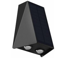IMMAX WALL-4 venkovní solární nástěnné LED osvětlení se světelným čidlem / 2W
