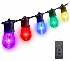 IMMAX NEO LITE SMART venkovní dekorační řetěz girlanda 15W 15m / Wi-Fi / RGB+CCT / IP65 / TUYA 