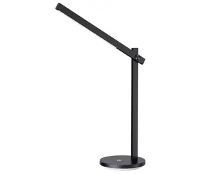 IMMAX LED stolní lampička BEAM černá / Qi nabíjení/ 18W / DC 12V / 2A / noční podsvícení / stmívatelná / sklápěcí rameno