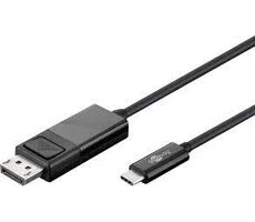 Goobay 79295 kabelový adaptér USB-C - DisplayPort (4k 60 Hz) 1.20 m černá