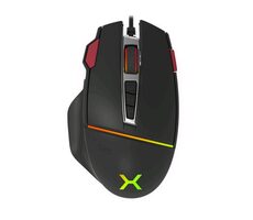 KRUX Fuze PRO černá  / Herní myš / 11 tlačítek / optická / 12 000 DPI / USB / RGB / 1.8m