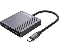 Sandberg USB-C Dock / dokovací stanice / 2xHDMI / USB-A 3.0 / USB-C PD 100W