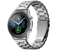 Spigen Modern Fit Watch Band řemínek pro Samsung Galaxy Watch 46mm/ Galaxy Watch 3 45mm stříbrná