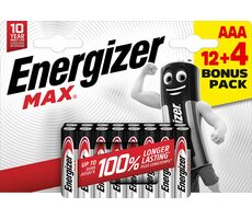 Energizer MAX AAA 12+4 zdarma 1.5V alkalické / 16ks / LR03