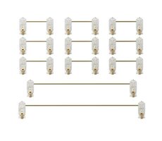 Akko Šroubovací stabilizátor - bílá / velikost: 9x 2u | 1x 6.25u | 1x 7u 