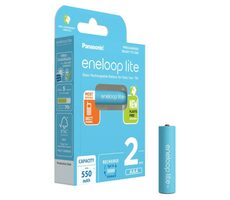 Panasonic Eneloop Lite Nabíjecí baterie AAA 550 mAh 2 ks / Ni-MH / blistr
