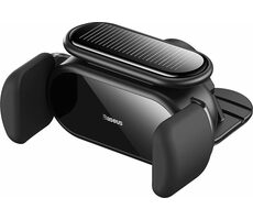 Baseus SUGP010001 Steel Cannon Pro držák na mobil do auta černá / solární nabiječka / na palubní desku