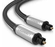 UGREEN AV108 Toslink audio optický kabel (M-M) hliníkový oplet 1m šedá