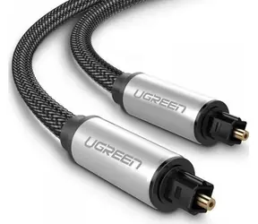 UGREEN AV108 Toslink audio optický kabel (M-M) hliníkový oplet 1m šedá