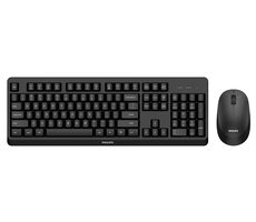 Philips SPT6307BL černá / Bezdrátový set klávesnice a myši / membránová / optická / 1600 DPI / USB-A 