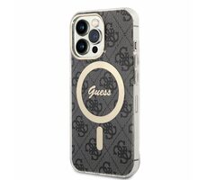 GUESS 4G IML MagSafe Zadní Kryt pro Apple iPhone 13 Pro černá