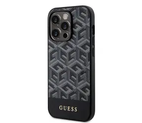 GUESS PU G Cube MagSafe Zadní Kryt pro Apple iPhone 14 Pro černá