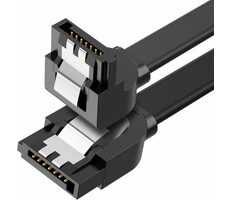 Ugreen US217 Kabel SATA 3.0 (M) - SATA 3.0 (M) 0.5 m černá / úhlový