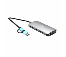 i-tec 3x Display Metal Nano Dock -Dokovací stanice / USB 3.0 / USB-C / TB3 / LAN / PD 100W