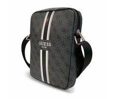 GUESS PU 4G Printed Stripes Tablet Bag 10" černá