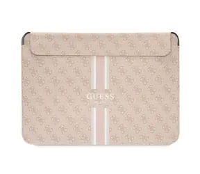 GUESS PU 4G Printed Stripes Computer Sleeve 13/14" růžová