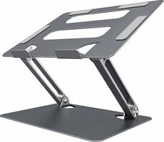 MOZOS LS3-ALU stříbrná / Podložka pro notebook / do 15.6"
