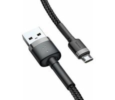 Baseus CAMKLF-BG1 Kabel USB-A (M) - Micro-USB (M) 1 m černo-šedá
