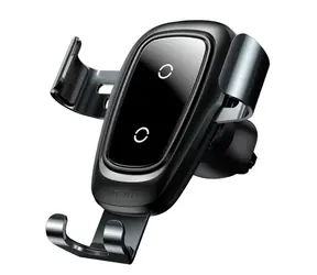Baseus WXYL-B0A Držák telefonu do auta s indukční nabíječkou Qi černá / 10W
