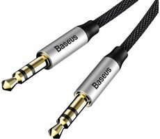 Baseus CAM30-CS1 Kabel Jack 3.5 mm (M) - Jack 3.5 mm (M) 1.5 m černo-šedá