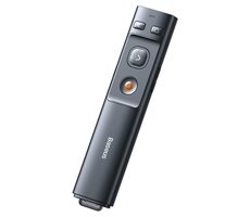 Baseus ACFYB-B0G Orange Dot Multifunkční dálkové ovládání pro prezentace s laserovým ukazovátkem šedá