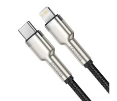 Baseus CATLJK-01 Kabel USB-C (M) - Lightning (M) 0.25 m černá / 20W
