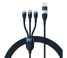 Baseus CASS030101  Kabel USB-A (M) & USB-C (M) - Micro-USB (M) 18W & USB-C (M) 100W & Lightning (M) 20W 1.2 m černá 