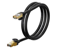 Baseus WKJS010101 Síťový kabel CAT7 1 m černá / RJ-45 - RJ45 / 10Gbps