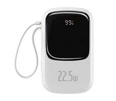 Baseus PPQD060302 Qpow PRO bílá / Powerbanka / 20000mAh / 2x USB-C / 1x USB-A / 1x Lightning / 22.5W
