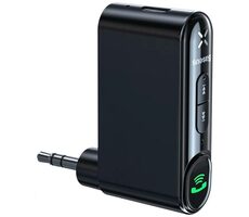 Baseus WXQY010001 Qiyin Adaptér AUX na Bluetooth do auta černá 