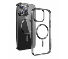 SWISSTEN CLEAR JELLY MagStick METALLIC Pouzdro pro Apple iPhone 12 Pro Max černá 