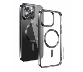 SWISSTEN CLEAR JELLY MagStick METALLIC Pouzdro pro Apple iPhone 14 Pro černá 