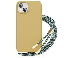 Epico Silikonový zadní kryt se šňůrkou pro Apple iPhone 14 Pro Max písková