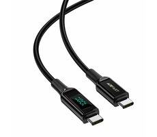 Acefast Kabel USB-C (M) - USB-C (M) 2 m černá / 100W / displej