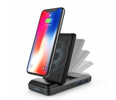 Hyper® HyperDrive Dokovací stanice s bezdrátovou nabiječkou / 3x USB-A / 1x HDMI / 1x USB-C / 1x RJ45 / SD/Micro SD